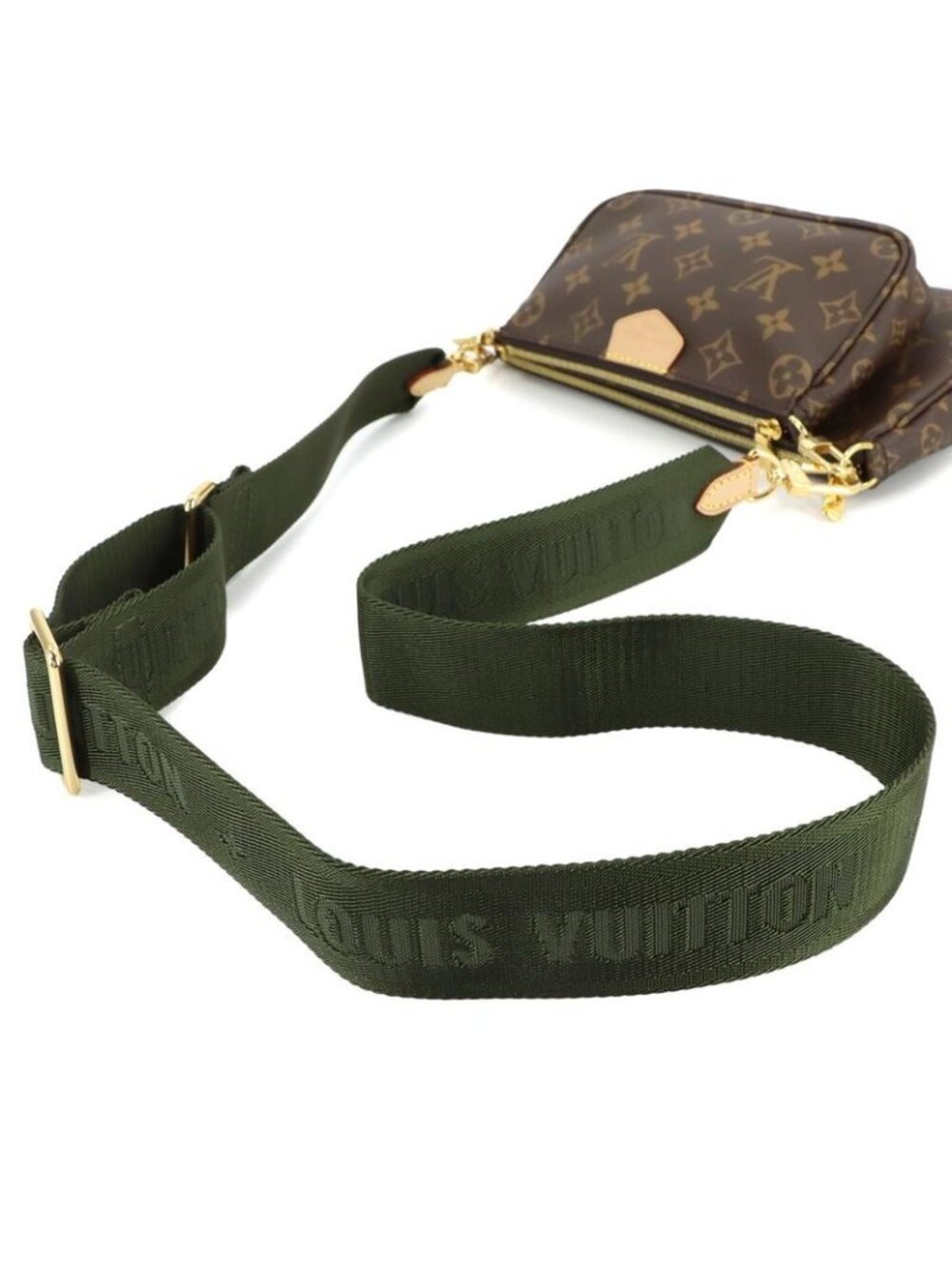 ★SOLD★ Louis Vuitton Monogram Multi Pochette Accessoire Shoulder Bag Khaki - Picture 6 of 10